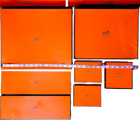 HERMES Shirt Tie Wallet Gift Box / Bag Lot - Picture 2 of 5